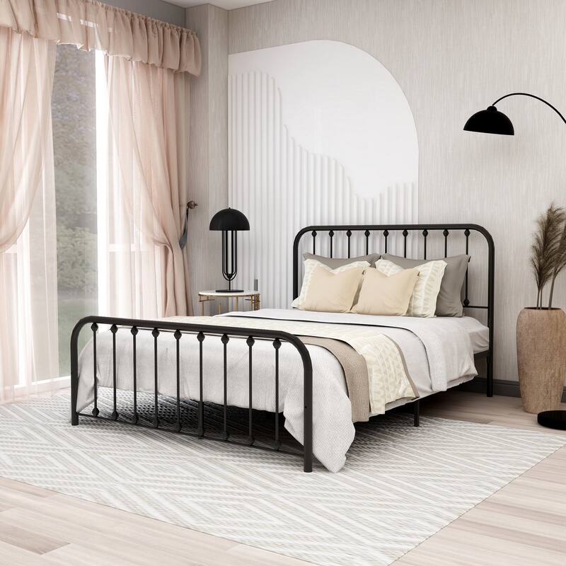 Alazyhome Sturdy Metal Platform Bed Frame