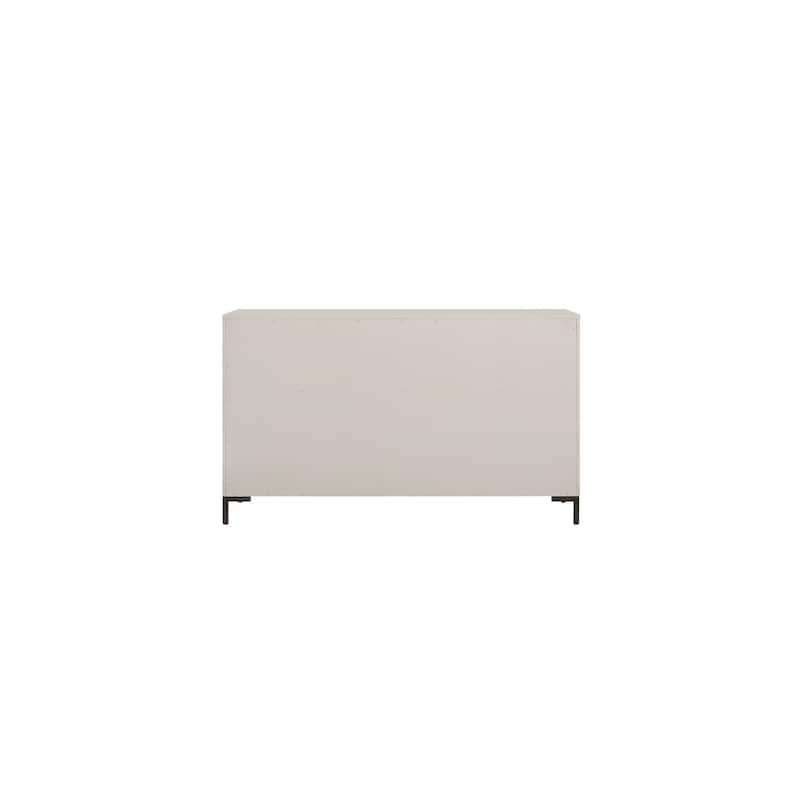 Bradley 6-Drawer Wood Dresser, Antique White