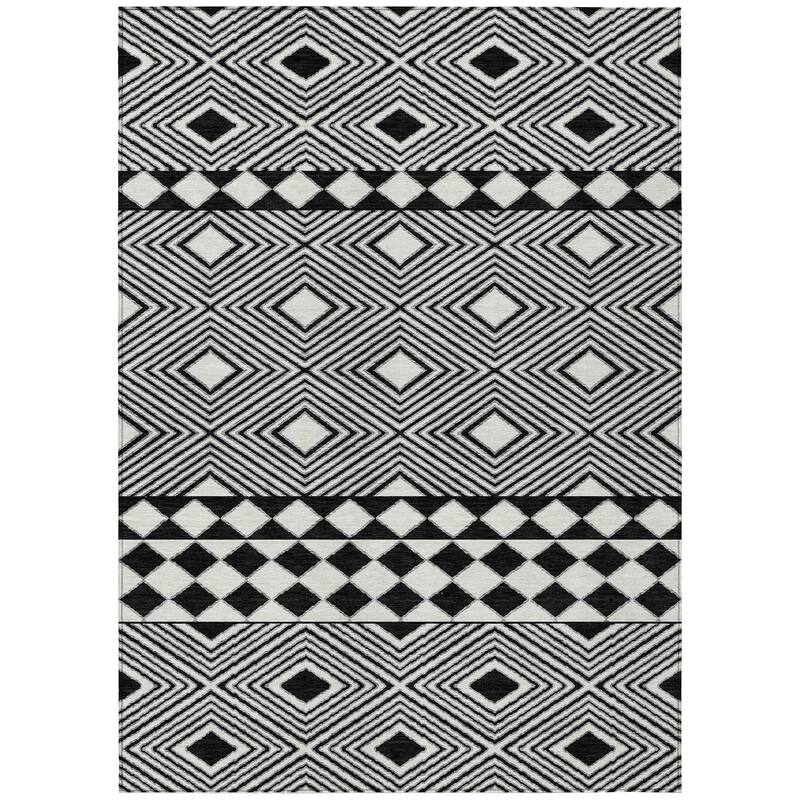 Machine Washable Indoor/ Outdoor Chantille Boho Moroccan Rug