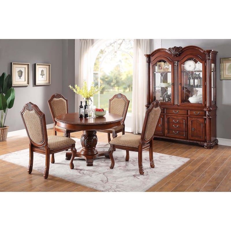 Eliza Cherry Dining Table with Removable Leaf