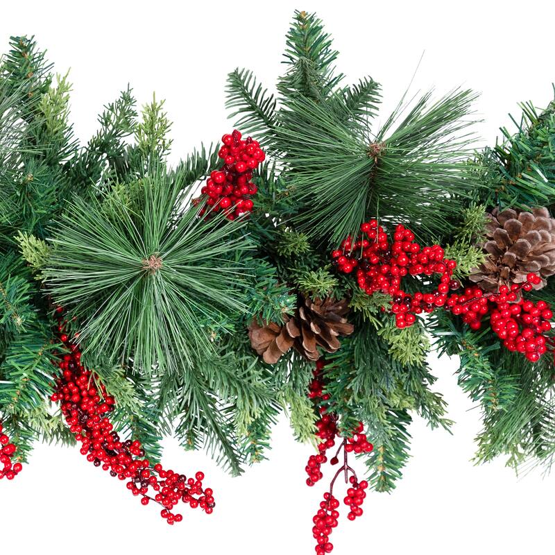 Cypress and Cedar Artificial Christmas Garland - 10' x 15" - Unlit