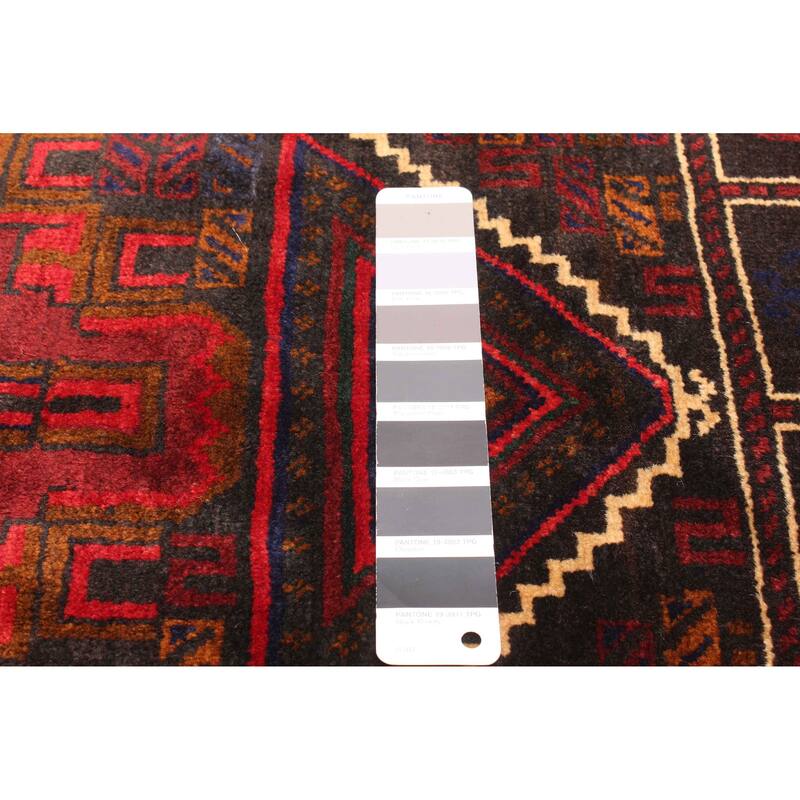 ECARPETGALLERY Hand-knotted Teimani Dark Grey Wool Rug - 2'8 x 4'4