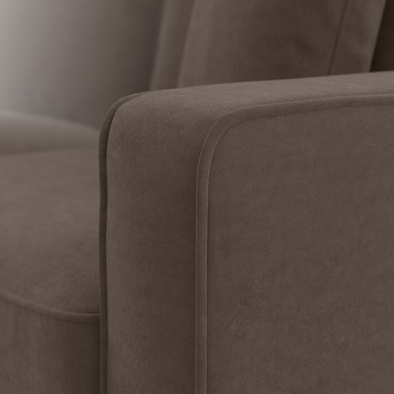 Bush Furniture Stockton Living Room Accent Chair with Ottoman Set