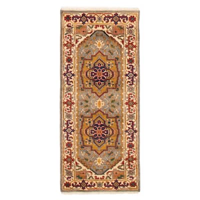 ECARPETGALLERY Hand-knotted Serapi Heritage Grey Wool Rug - 2'6 x 5'11