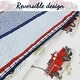 preview thumbnail 3 of 11, Cozy Line Benjamin Stripe Truck Print 3-piece Quilt Set