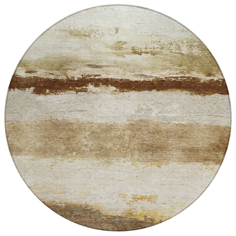 Machine Washable Indoor/Outdoor Watercolor Ombre Chantille Rug