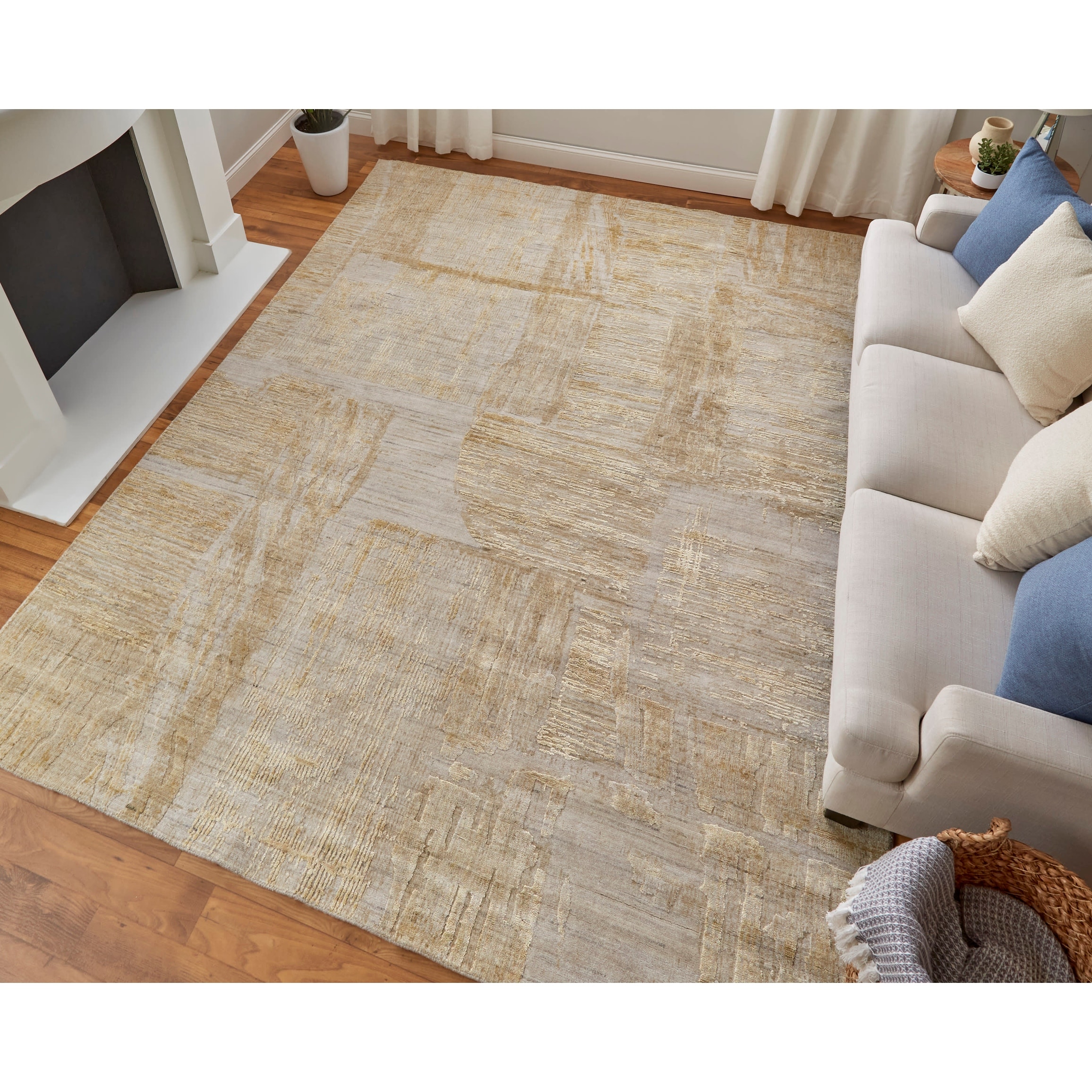 Grand Bazaar Kinton Hand Woven Abstract Modern Area Rug