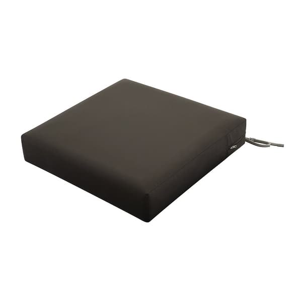 Classic Accessories Square Patio Lounge Seat Cushion Foam, 25 x 25