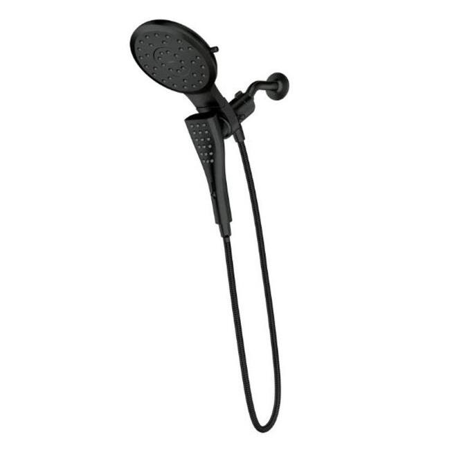 Moen 220C2EP 1.75 GPM Eight-Function 7" Diameter Spray Head Standard - Matte Black
