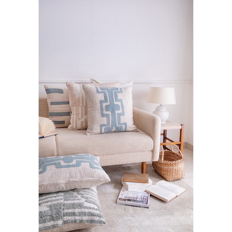 Sevita Geometric Handmade Decorative Throw Pillow