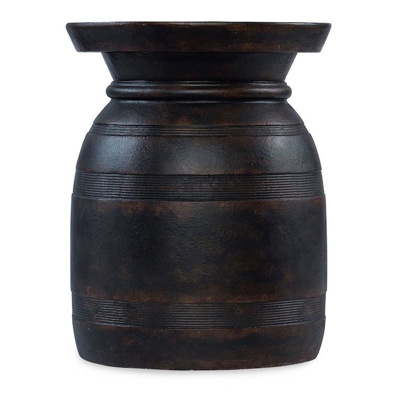 Big Sky Urn Spot Table - 20"W x 20"L x 25.25"H - Black