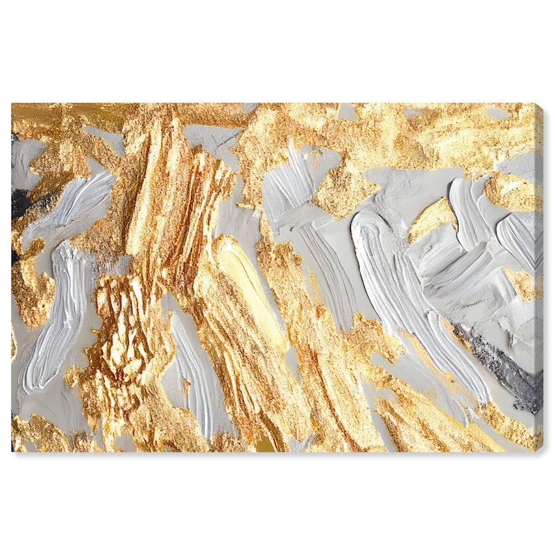 Wynwood Studio Abstract Angel Becoming Gold and Metallic Gold Glam Wall Art Canvas Print
