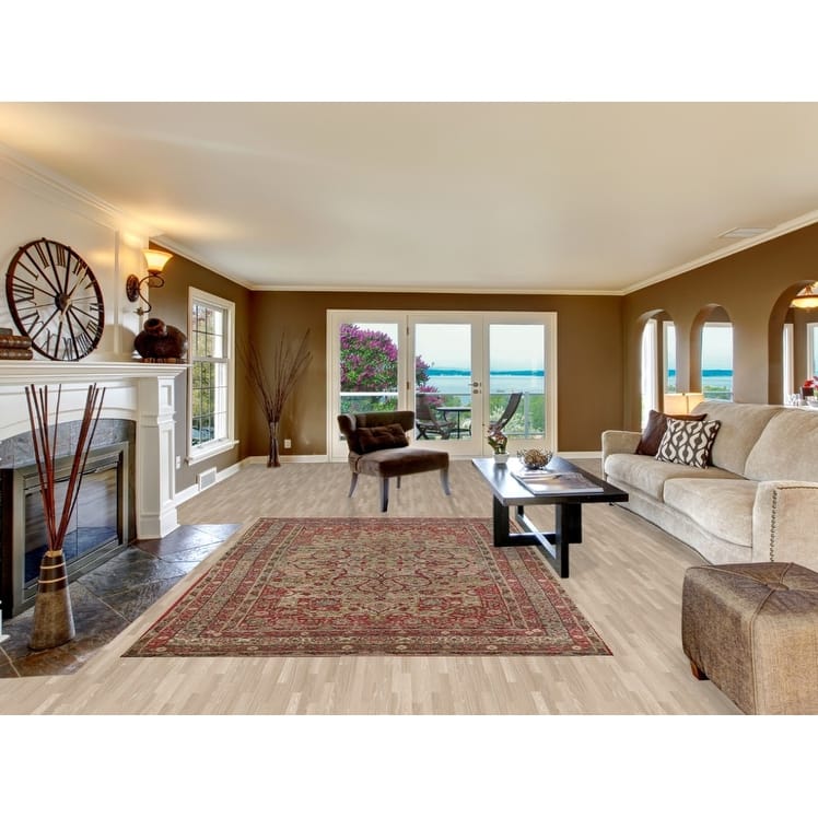 Vegetable Dye Kerman Lavar Persian Area Rug Hand-Knotted Wool Carpet - 6'3" x 9'4"