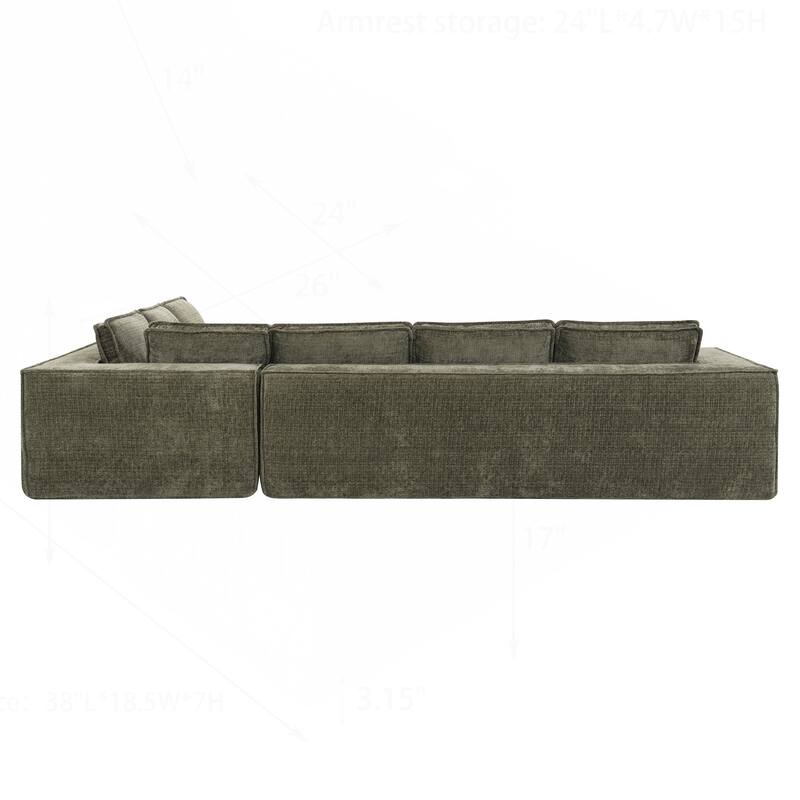 Minimalist Modular Sofa with Advanced Materials for Comfort and Style