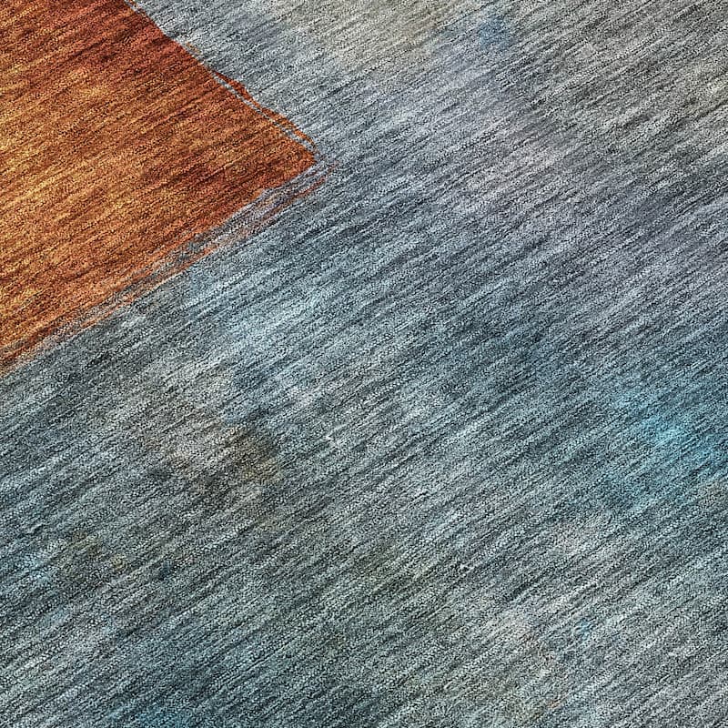 Machine Washable Indoor/ Outdoor Abstract Contemporary Chantille Rug
