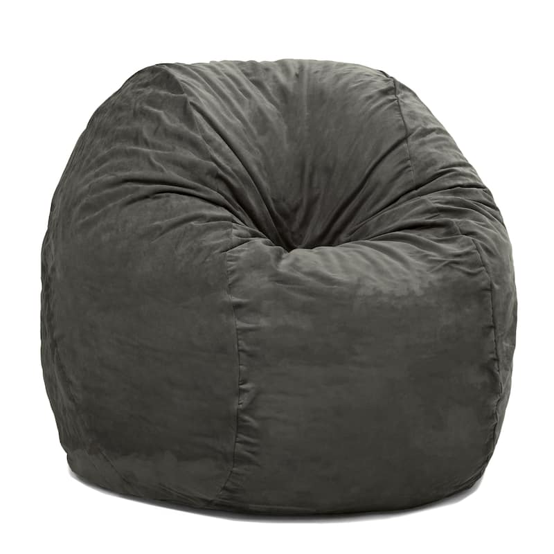 Jaxx 4 Foot Saxx Large Bean Bag Chair and Lounger for Teens and Adults - Microsuede