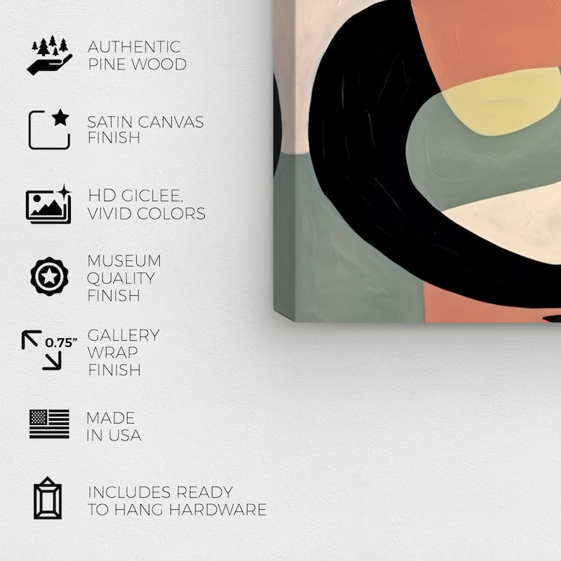Wynwood Studio Canvas Abstract The Harlequin s Eyeglasses Pink and Light Pink Modern & Contemporary Wall Art Canvas Print