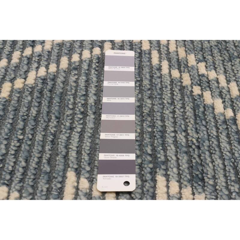 ECARPETGALLERY Hand-knotted Tangier Dark Grey Wool Rug - 5'3 x 7'5