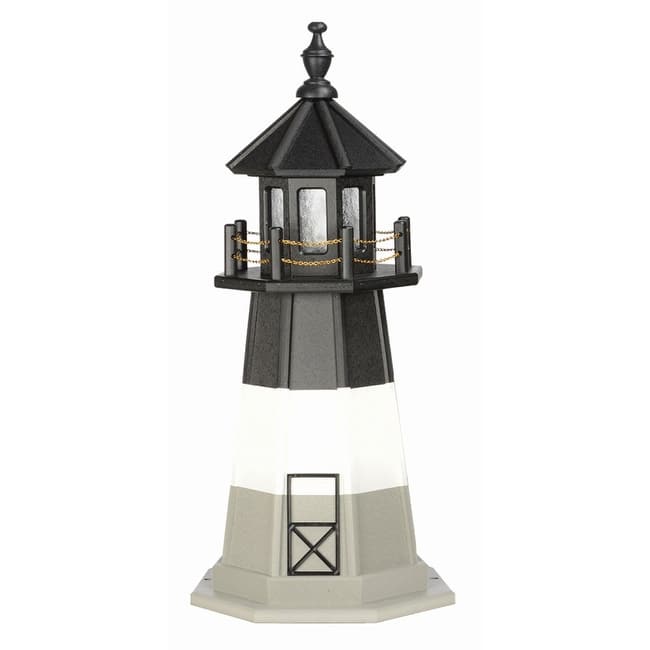 Oak Island Replica Poly Lighthouse - Solar Light - 3 Foot