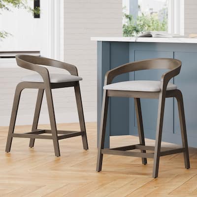 Christopher Knight Home - Callahan 25.25'' Rubberwood Counter Stools Set