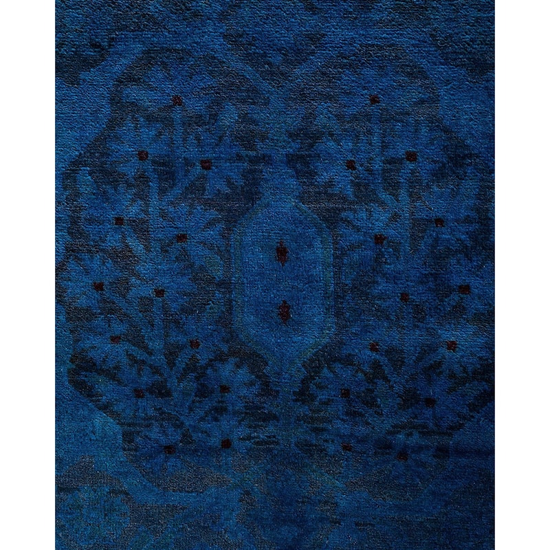 Vibrance One-of-a-Kind Hand-Knotted Area Rug - Blue, 9' 0" x 12' 1" - 9' 0" x 12' 1"