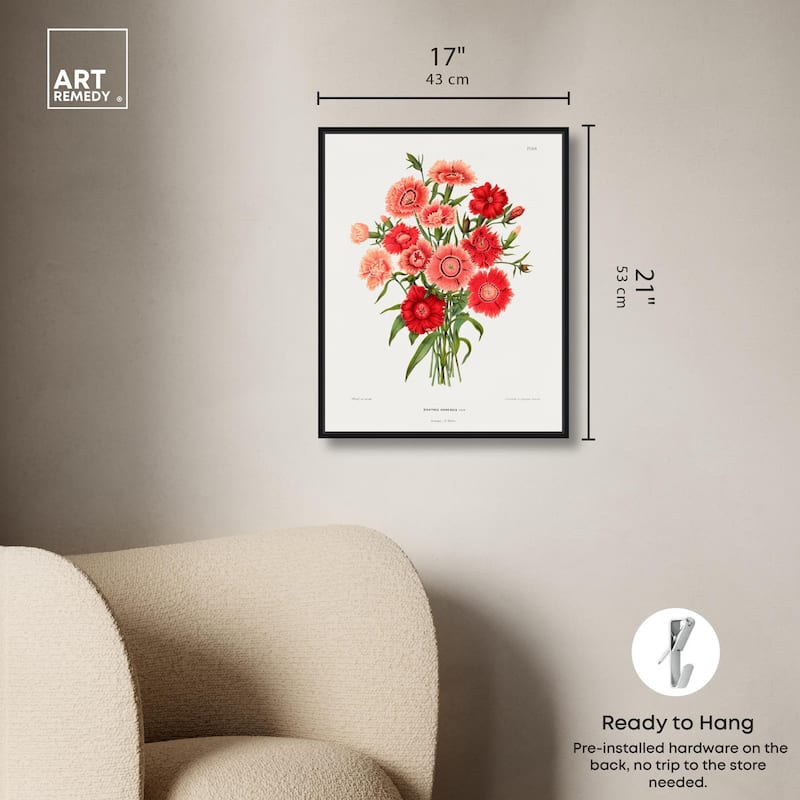 Rainbow Pink Flower by Wendel Canvas by Art Remedy