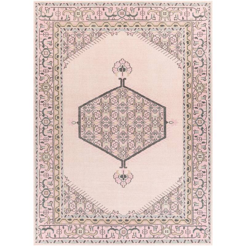 Artistic Weavers Iunia Traditional Medallion Area Rug - 2' x 3' - Light Pink
