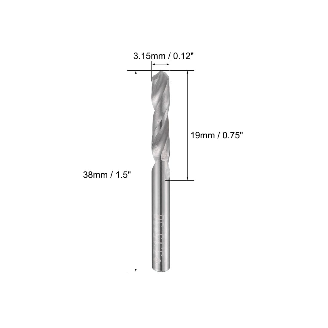 Solid Carbide Drill Bits Straight Shank for Stainless Steel