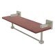 preview thumbnail 6 of 16, Allied Brass 16 Inch Solid IPE Ironwood Shelf with Integrated Towel Bar
