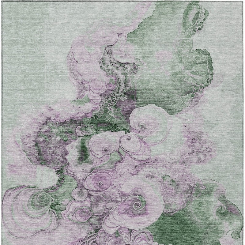 HomeRoots Abstract Transitional Rectangle Outdoor Rug