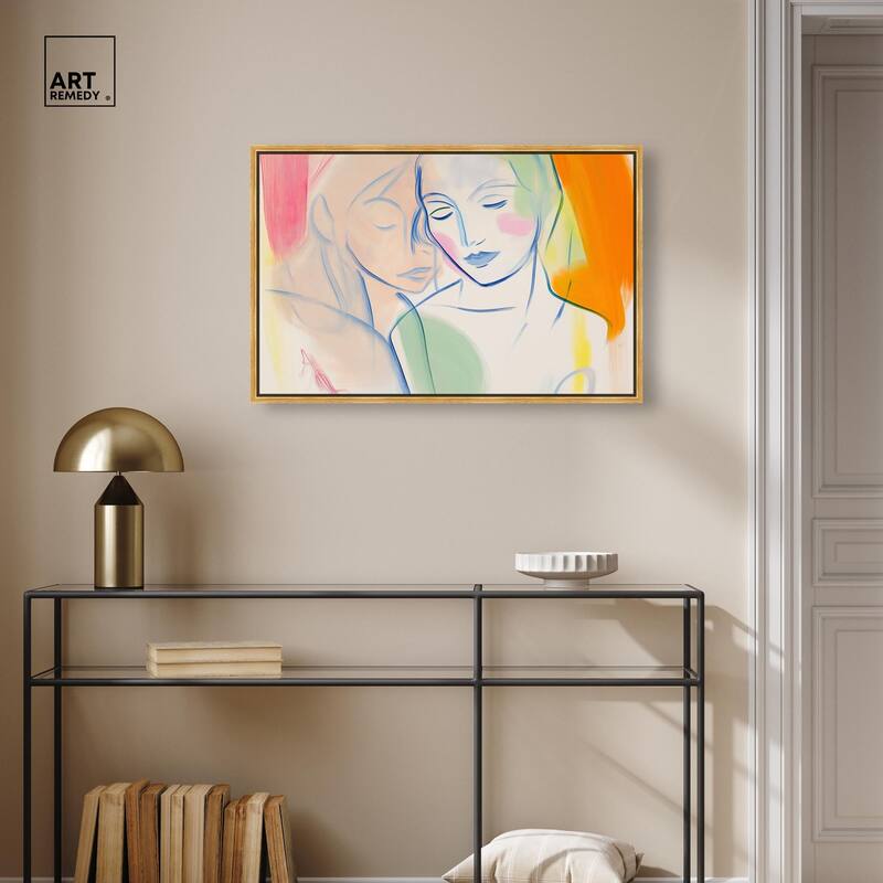 Brushstroke Bond Canvas by Art Remedy