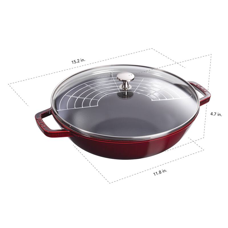 STAUB Cast Iron 4.5-qt Perfect Pan