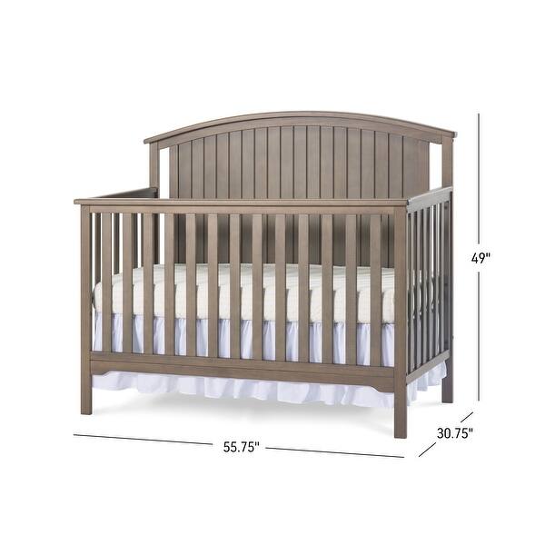 dimension image slide 0 of 3, Forever Eclectic Cottage Curve Top 4 in 1 Convertible Crib