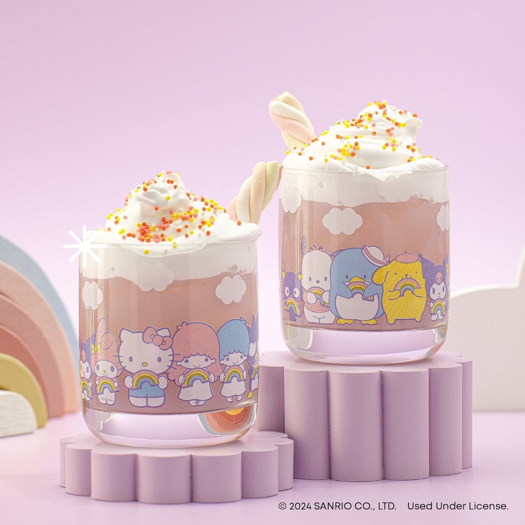 Hello Kitty® and Friends Rainbow Short Drinking Glasses - 10 oz - Set of 4