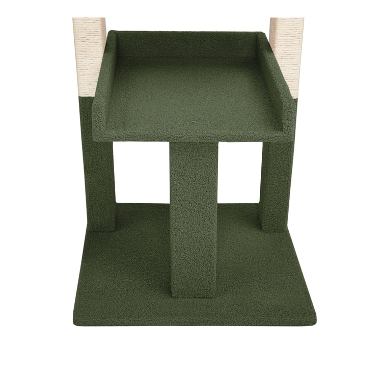 Large Multi-Level Condo Kitten Play Tower with Scratching Post, Cat Tree Tower for Large Cats