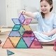 preview thumbnail 8 of 7, Connetix Magnetic Tiles Pastel Shape Expansion Pack, 48 Pieces