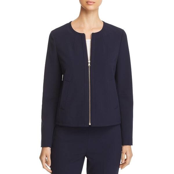 Shop Donna Karan Womens Winter Garden Collarless Blazer Casual