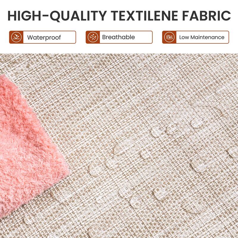 Outdoor Chaise Lounge Set Patio Adjustable Chaise Lounge Chairs with Side Table