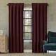 preview thumbnail 117 of 122, Sun Zero Oslo Theater Grade Extreme Total Blackout Rod Pocket 1-Piece Curtain Panel, Single Panel 52" x 63" - Wine Red