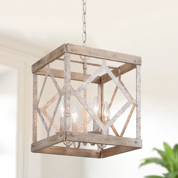 White rustic pendant clearance light