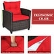 preview thumbnail 80 of 81, Costway 3PCS Patio Rattan Furniture Set Cushioned Conversation Set - See Details