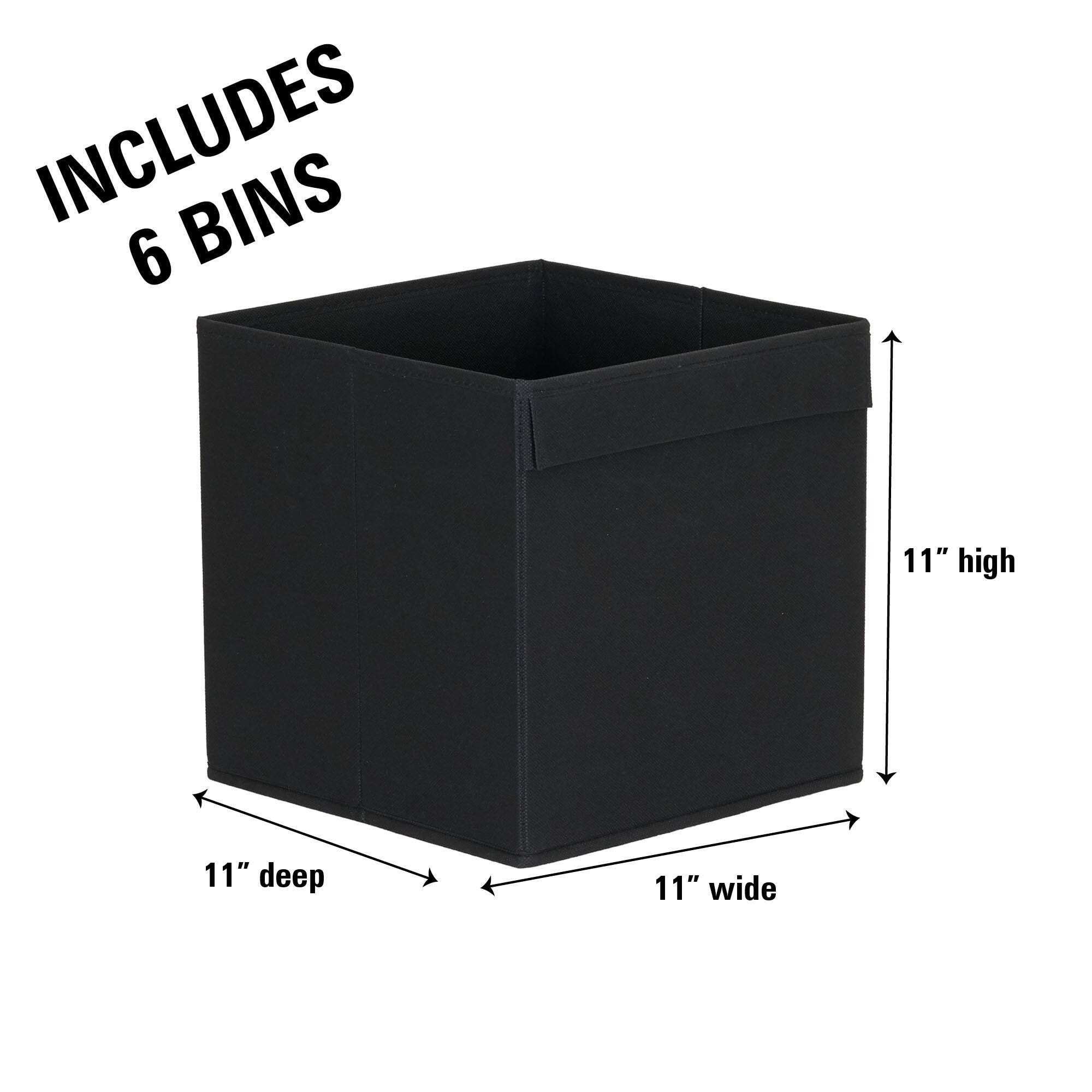Foldable Storage Cubes with Lip Pull Handle 11'' x 11'' x 11'' On