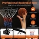preview thumbnail 4 of 5, Basketball Double Spring Solid Rim, 18" Steel Basketball Rim for Indoor and Outdoor Black