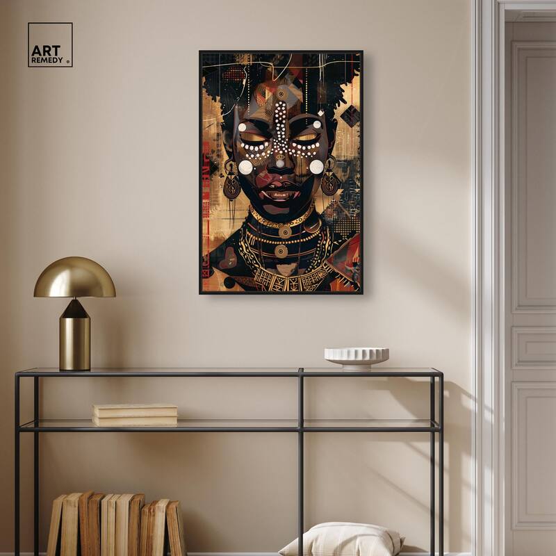 In Golden Accents Canvas by Art Remedy