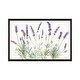 preview thumbnail 4 of 13, iCanvas "Floursack Lavender V on Linen" by Danhui Nai Framed Charcoal - 18x26