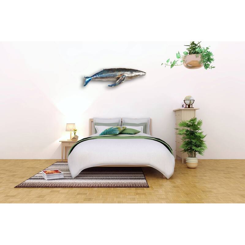 Whale Metal wall art