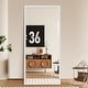preview thumbnail 3 of 21, 71''×31'' Silver Full-Length LED Mirror with Imitation Wood Frame and Hooks, for Bedroom, Living Room, Bathroom White