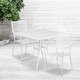 preview thumbnail 13 of 23, 35.5-inch Square Steel 3-piece Patio Table Set with Square Back Chairs