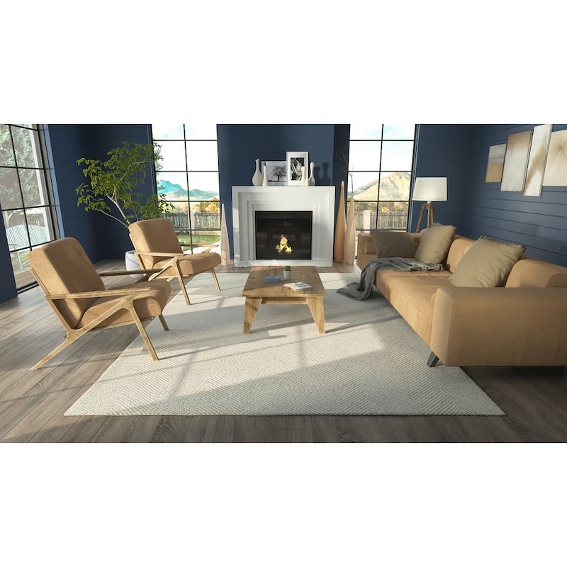 Momeni Charles Hand-tufted Wool Chevron Pattern Area Rug