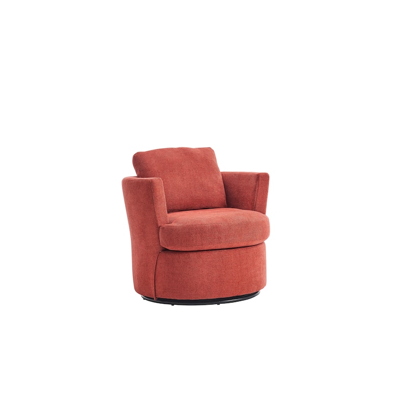 29.5" Polyester Swivel Arm Chair